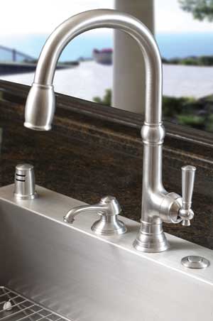 Jacobean Pull Down Kitchen Faucet 2470 5103 Newport Brass