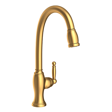Newport Brass 2940-5103/10 Taft Pull-Down Kitchen Faucet, Satin Bronze PVD
